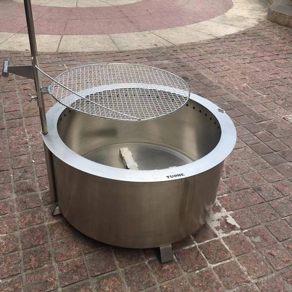 76cm Smokeless Fire Stove Double Wall Stainless Steel 30 Inch Round Fire Pit