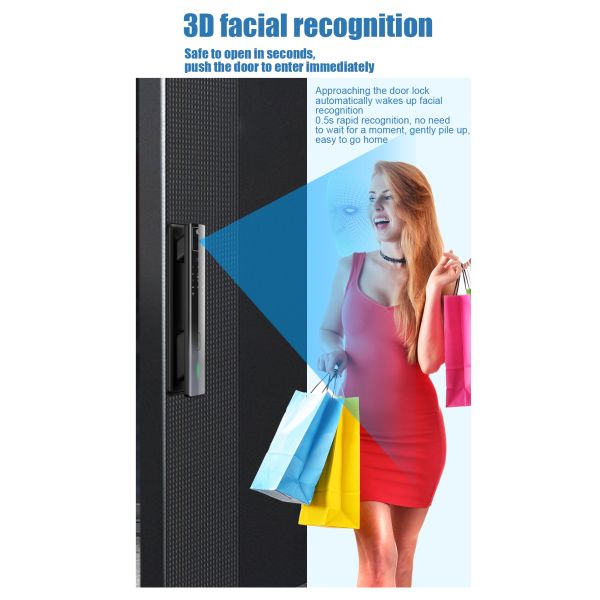 Tuya Smart Home Security Package 3D Face ID Lock HD 2.0MP Wide Angle Camera