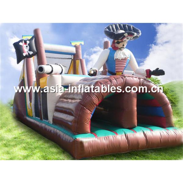 Inflatable Obstacle Challenges Course In Pirate Ship Design