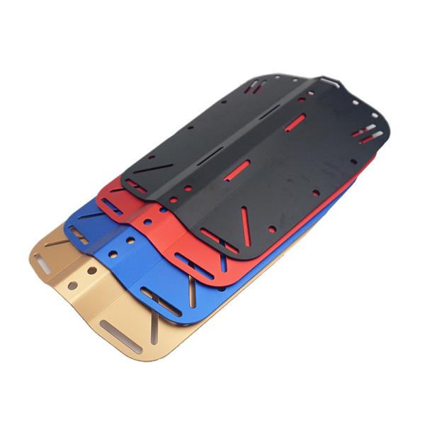 Multi Color Scuba Diving Accessories Aluminum Scuba Diving Backplate