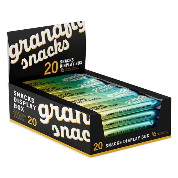 Supermarket Shop Retail Display Boxes For Food Snack Candy Tube Bar