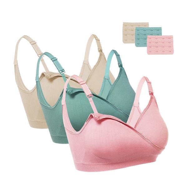 Women's Breathable Nursing Bra for Breastfeeding Knitted and Supportive HEXIN