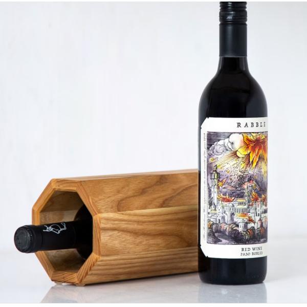 High Quantity Stackable Wooden Wine Holder for Customizable Made Countertop Wine Rack