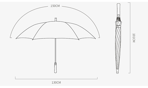 TALISKER Coastal Legacy Waterproof UV Resistant Umbrella Double Layer Custom Print