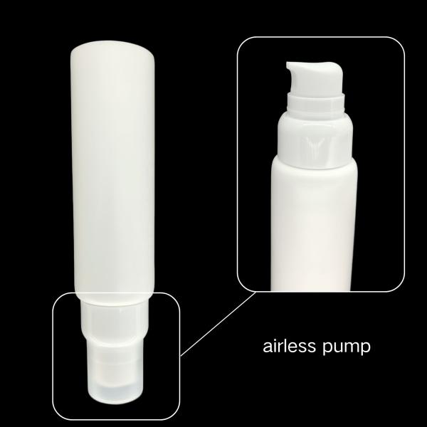 Packaging makeup base cream conditioner hotel tube with syrup dispensing all plastic foam pump