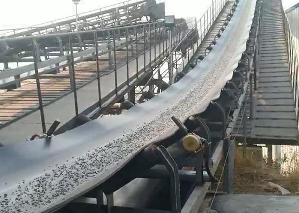 Horizontal Oil Proof Industrial Belt Conveyor Small Loading Low Maintenance Inclined