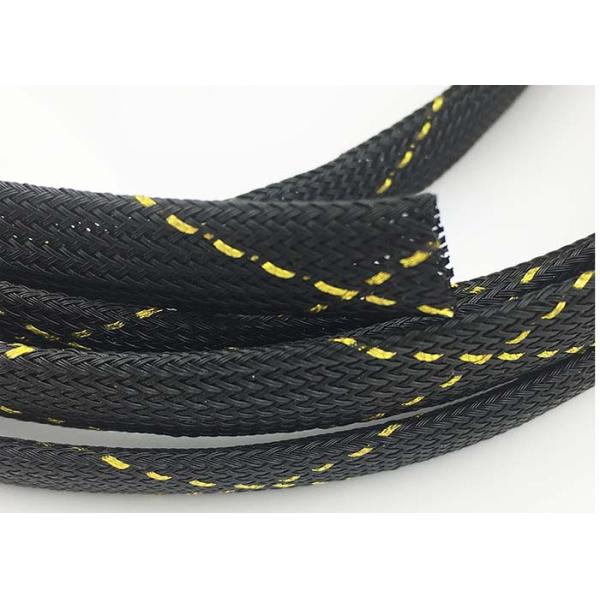 ROHS UL Compliant Electrical Braided Sleeving For Automotive Wire Cable Cover