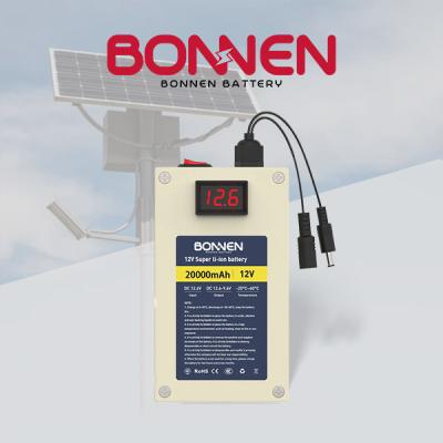 OEM 12V Rechargebale Lithium Batteries 20Ah Solar Street Light Battery For Energy Storage