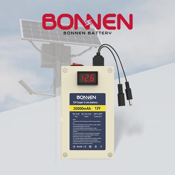 OEM 12V Rechargebale Lithium Batteries 20Ah Solar Street Light Battery For Energy Storage