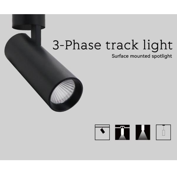 Tiltable Surface Mounted Ceiling Spotlights 3008lm-3360lm Black Spotlight Track