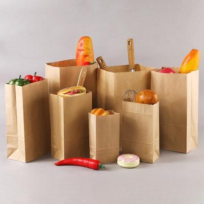 Saco de papel kraft biodegradável personalizado para embalagens sazonais de pão de baguette francês