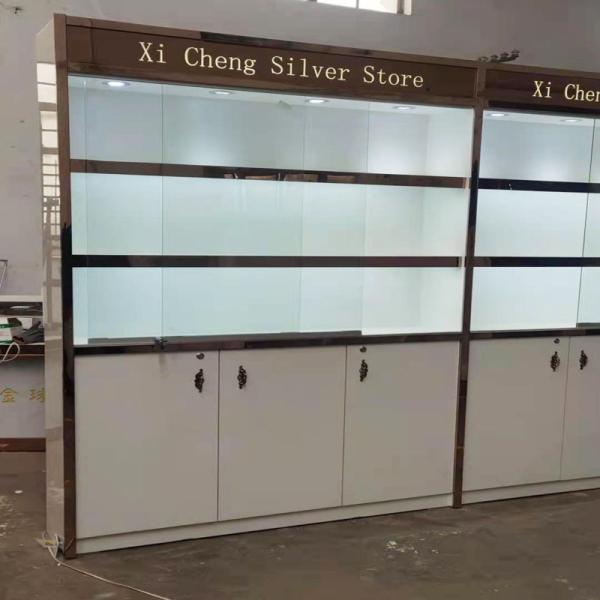 Advertising Wooden Glass Display Cabinet with Customized Features and Functionality