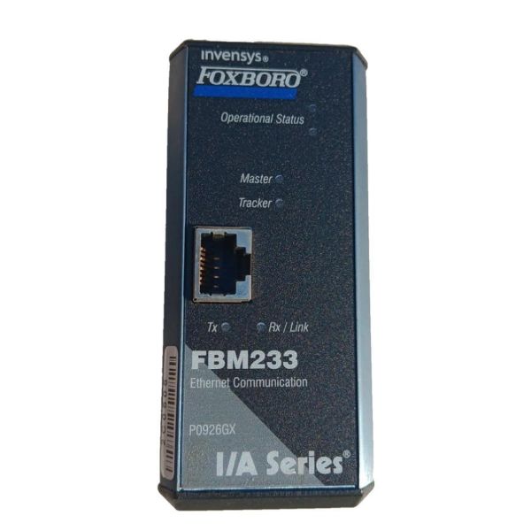 Foxboro FBM233 Redundant Architecture System Integration Module with IP67/NEMA 4X Protection and DIN-rail Mounting