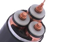 3 cabo subterrâneo Unarmored do PVC XLPE do núcleo 12.7/22KV 3x185SQMM