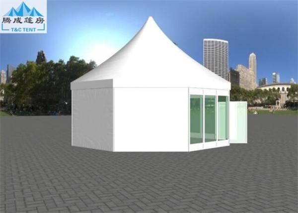 Commercial Enclosed Multiside Canopy party Tent With 850g/sqm White Fabric Top Cover