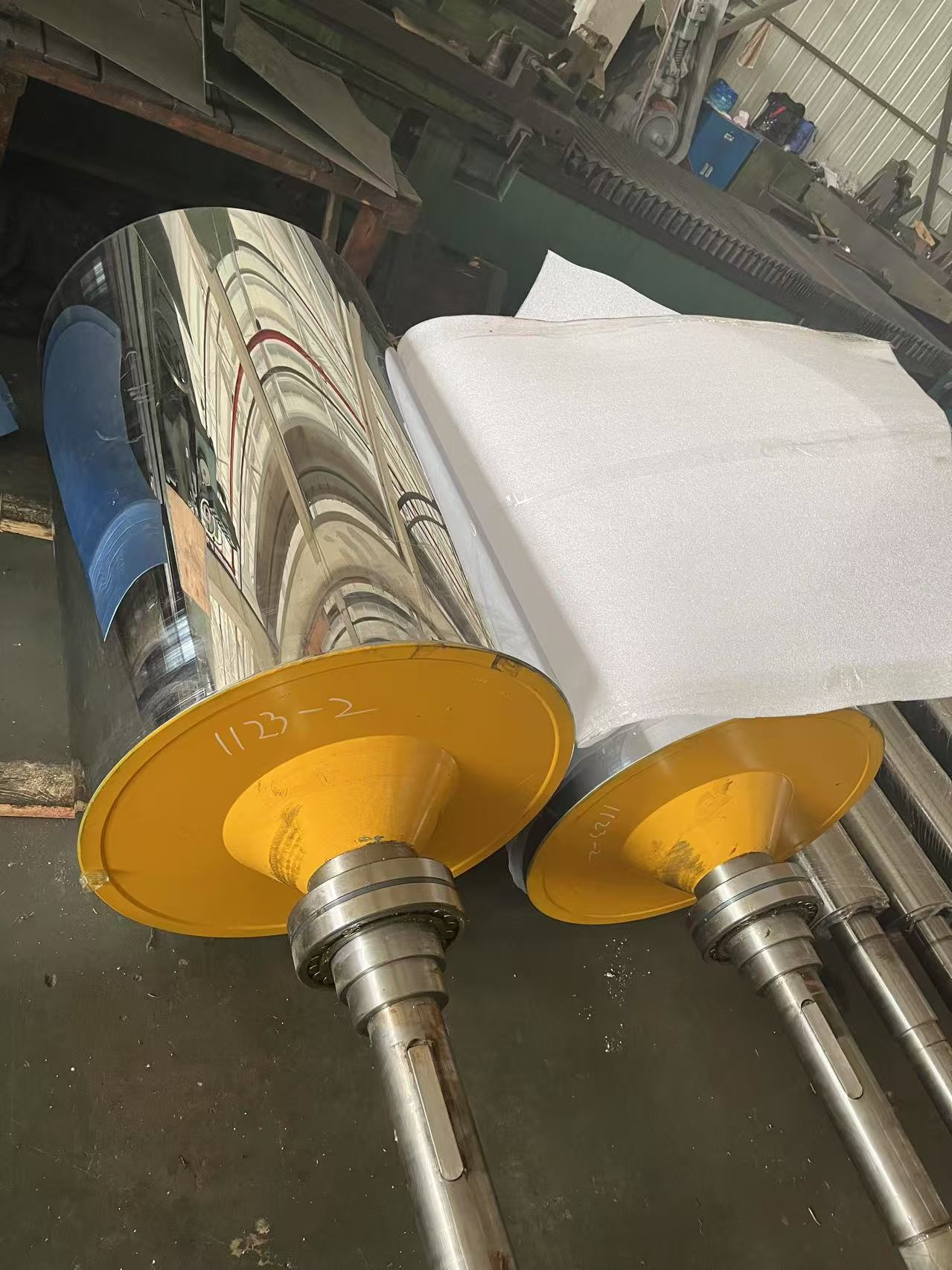 45# Calendering Roller HRC 65 Flow Channel Calendar Roller ISO CE