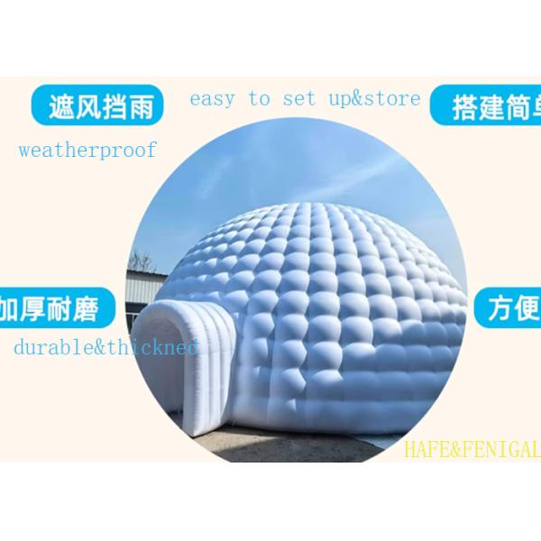 5m Inflatable LED Lighting Dome Tent For Outdoor Exhibitions Picnic Camping