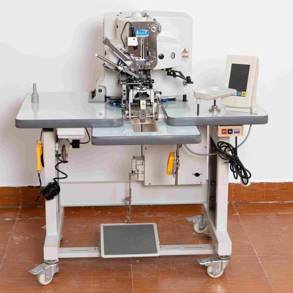 2 Button Feeder Industrial Button Sewing Machine With Electronic Thread Clipper