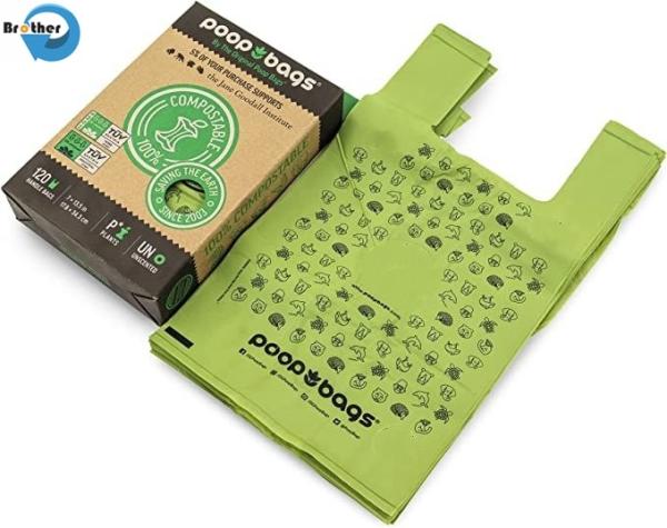 Pet Poop Waste Bag Biodegradable Compostable Dog Poop Bag Cat Poop Bag