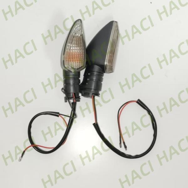 Motorcycle Blinker Universal Double Sides LED Indicators Black