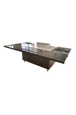 Grade comercial móvel pequena de Hibachi do tampo da mesa de mármore para a cozinha exterior