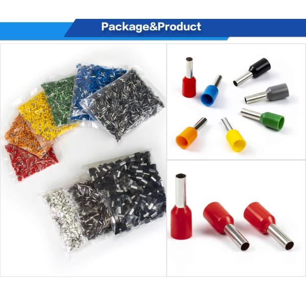 Multi-Color Insulated Nylon Copper Wire Ferrule Crimp Pin Terminal Tubular Terminal Wiring Accessories Lug