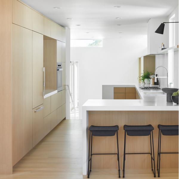 MDF Melamine White Kitchen Cabinets Modern Moisture Proof