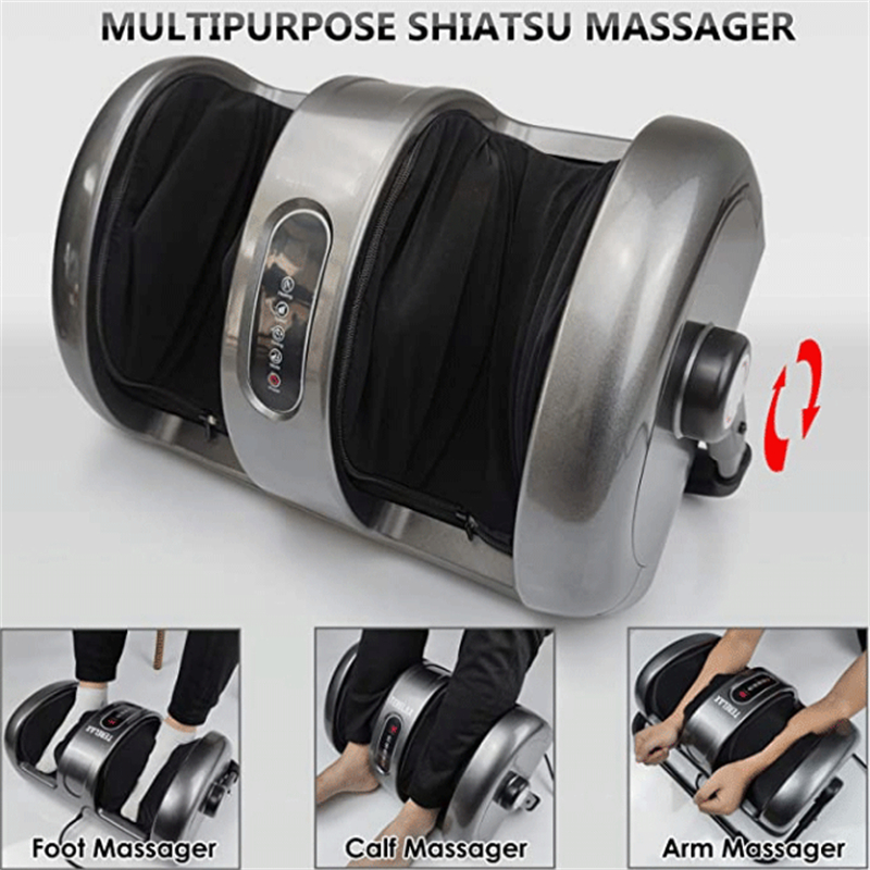 New Foot Massager Machine 360 Pivot Angle Remote Controller Rolling Kneading Electric Leg&Foot Massager with Heating
