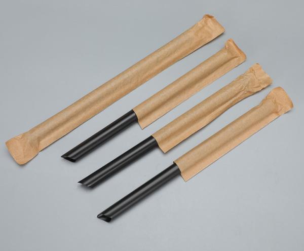 100% Eco Friendly Individually Straws Wrapped Compostable Pla Cold And Hot Drinking