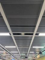 8/8/3mm Subway RAL Grises Tejas de metal perforado Paneles acústicos Tablero insonorizado