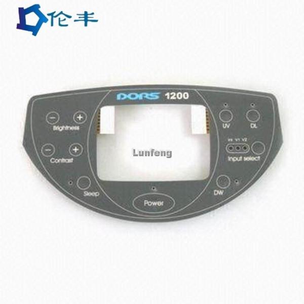 Подгонянный графический серебряный печатая верхний слой клавиатуры мембраны