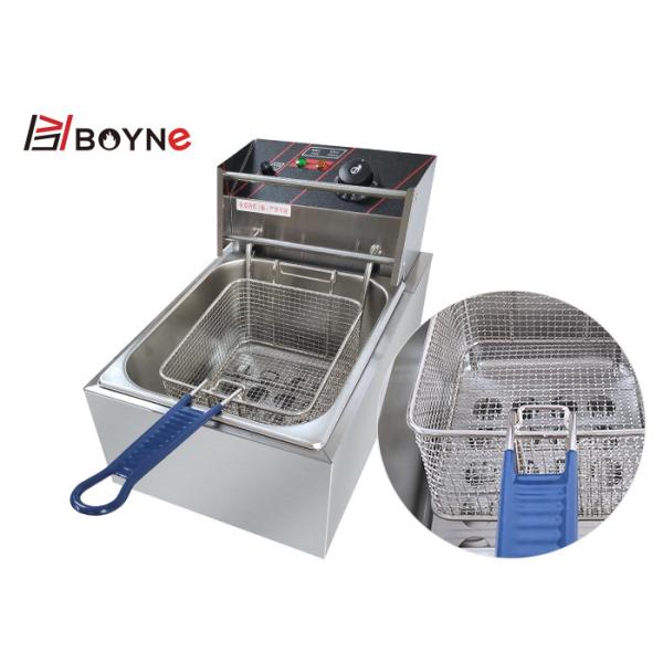8 Liter Electric Single Tank Table Top Deep Fryer For Restaurant
