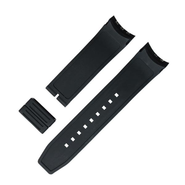 24*22mm washable Wrist Watch Rubber Strap Two Tone Colors