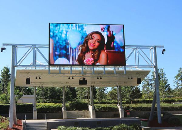 Hd Wall Mounted Type Outdoor LED Displays Back Maintenance High Brightness Billboards