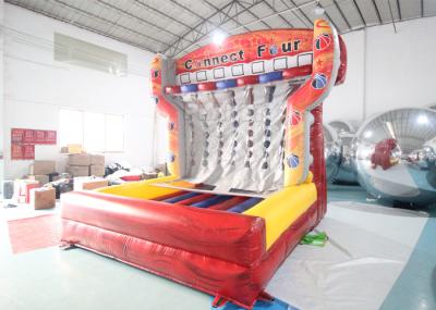 Giant Inflatable Outdoor Sports Games Connect 4 Four Basketball Shooting Game With Air Blower