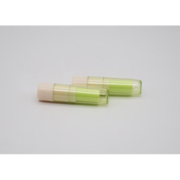 AS Cap ABS Tube ECO Friendly 4ml Green Lip Balm Tubes For Beauty Packaging