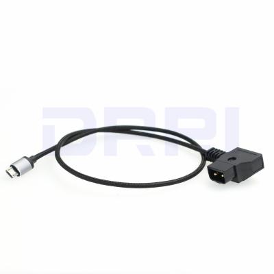 Braid Shell Tilta Nucleus M Power Cable , P-Tap / D Tap To Micro USB Motor Power Cable