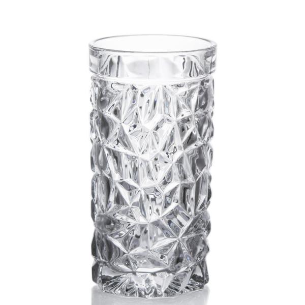 Glass Water Carafe Glass Beverage Pitcher Clear Set with Hiball Glass and Tumbler Glass