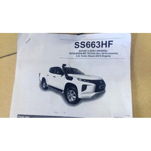 Car Snorkel For Mitsubishi Triton L200 2019 2020 4x4 Snorkel