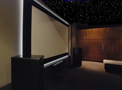 PMMA Body Twinkle Fiber Optic Lights Acoustical black / navy blue / UV for home theaters