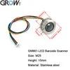 GROW GM861-LED éclairage de remplissage blanc UART/USB 1D/2D Code à barres QR Code Module de scanner de code à barres avec boîtier en acier inoxydable