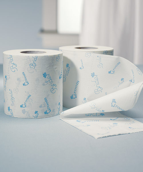 Safe ink printed toilet paper