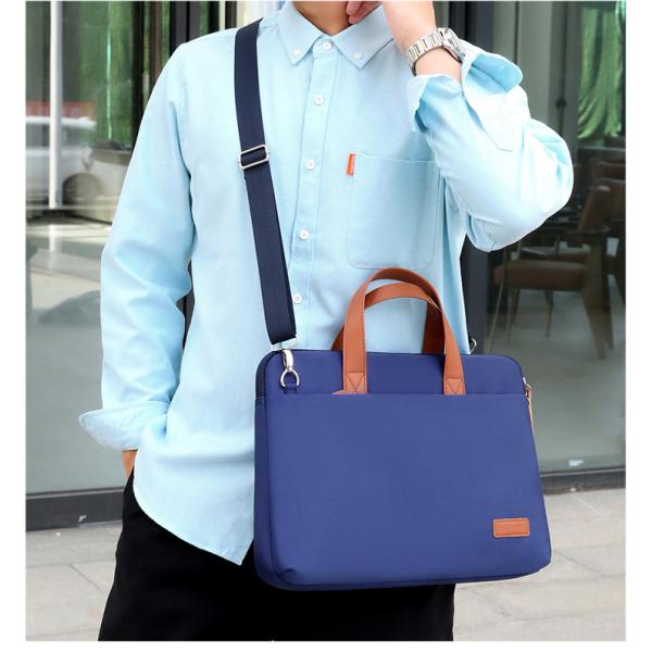 Canvas Portable Computer Bag Customized Color Waterproof Laptop Case Business Bags