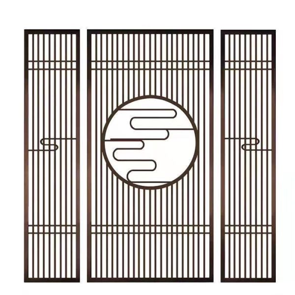 Stainless Steel Room Divider Screen Decorative Partition For Living Room Office Decor