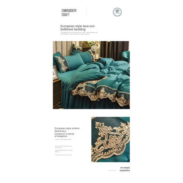 Custom Polyester Fabric Bed Skirt Bedding Set for Adults and Children Duvet Included