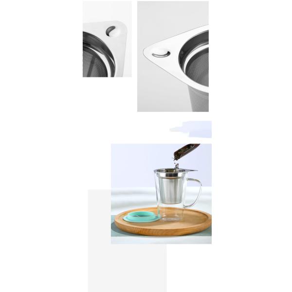 стеклянная кружка чая 350мл с Инфузер и крышкой, 304 чашками чая боросиликатного стекла фильтра нержавеющей стали