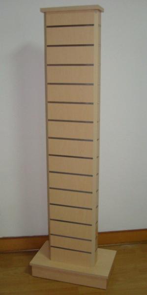 Cremalheiras da roupa de Slatwall da unidade da torre, 4 sistemas de exposição do retalho de Slatwall dos lados