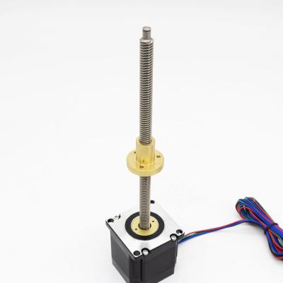 Hybrid Nema 23 Mini Linear Actuator Lead Ball Screw Stepper Motor 0.7kg 4 Lead Wires