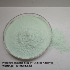15% de cuivre en poudre verte Petit peptide protéinate de cuivre chélaté pour micronutriments organiques dans les additifs alimentaires pour animaux
