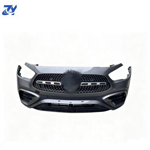 PP Front Bumper Rear Bumper Side Skirt Body Kit Auto Parts for Mercedes-Benz GLA W247 Front Bumper with Grille Diffuser